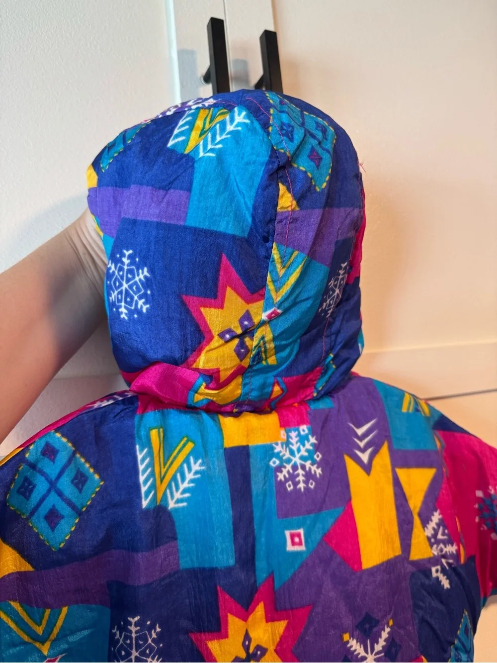 Vintage 80s/90s Circo Neon Colorblock Hooded Ski Suit Pram Bunting 12 months